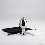 Ergonomic Stainless Steel Massage Tool – Medium Size Polished Metal Design for Targeted Muscle Relief and Relaxation