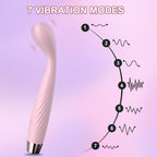Rechargeable Waterproof Personal Massager with 7 Vibration Modes – Soft Silicone Body, USB Charging, Portable Design
